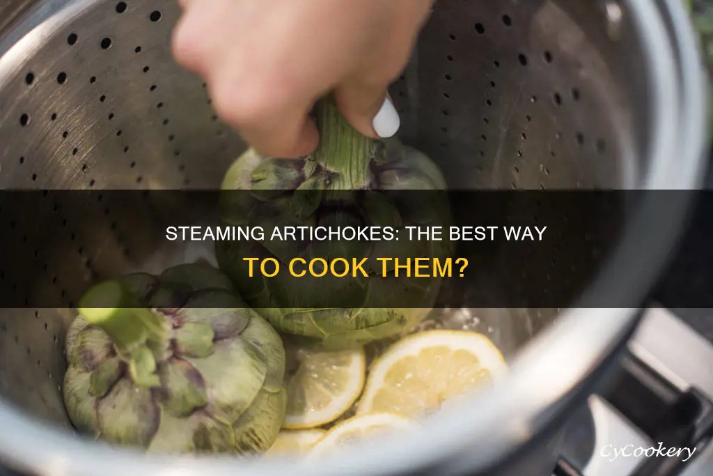 can i cook an artichoke using a steaming basket