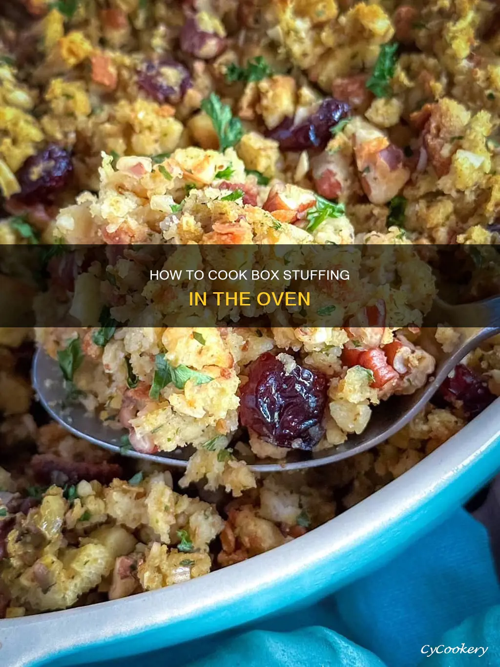 can I cook box stuffing in pan in oven