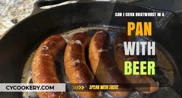 Cooking Bratwurst: Beer-Braising in a Pan