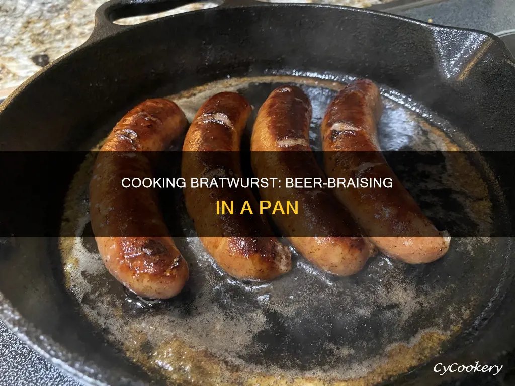 can I cook bratwurst in a pan with beer