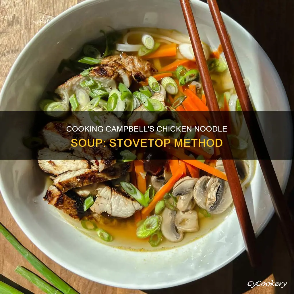 can I cook campbells chicken noodle soup in a pot