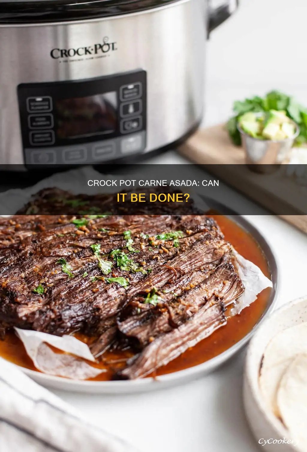 can I cook carne asada in a crock pot