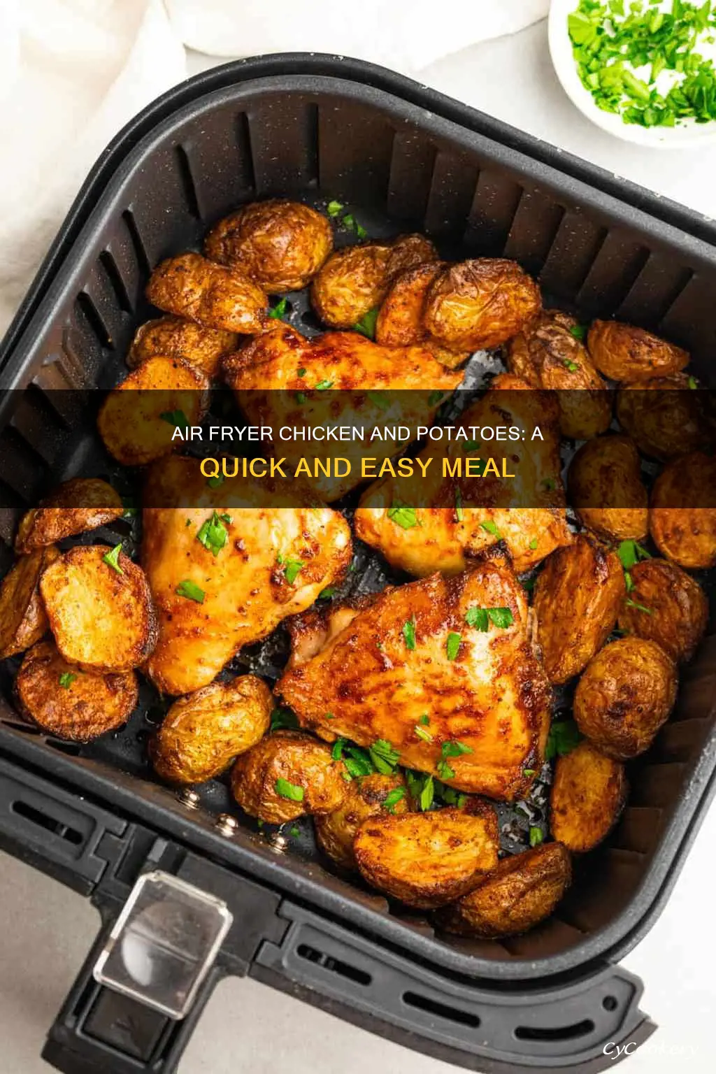 can i cook chicken and potatoes together in air fryer