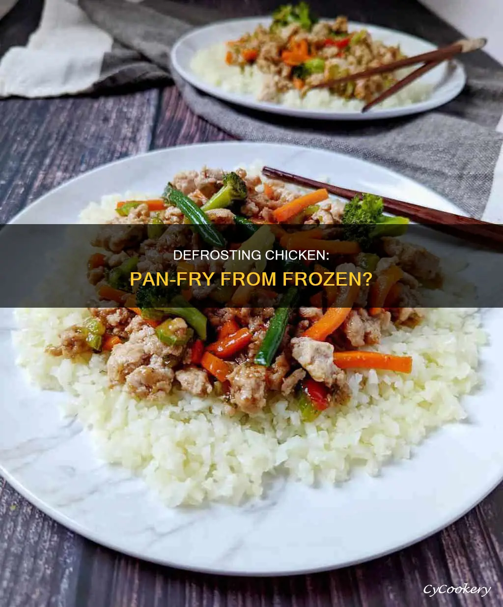 can I cook chicken from frozen in a pan