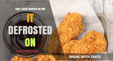Chicken Cooking: Can You Use the Defrosting Tray?