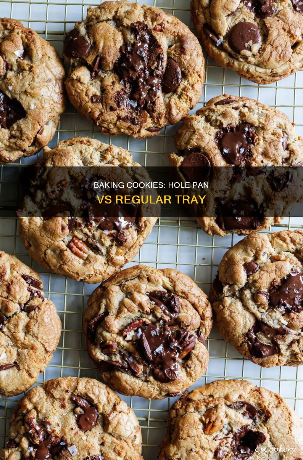 can I cook cookies on a hole pan