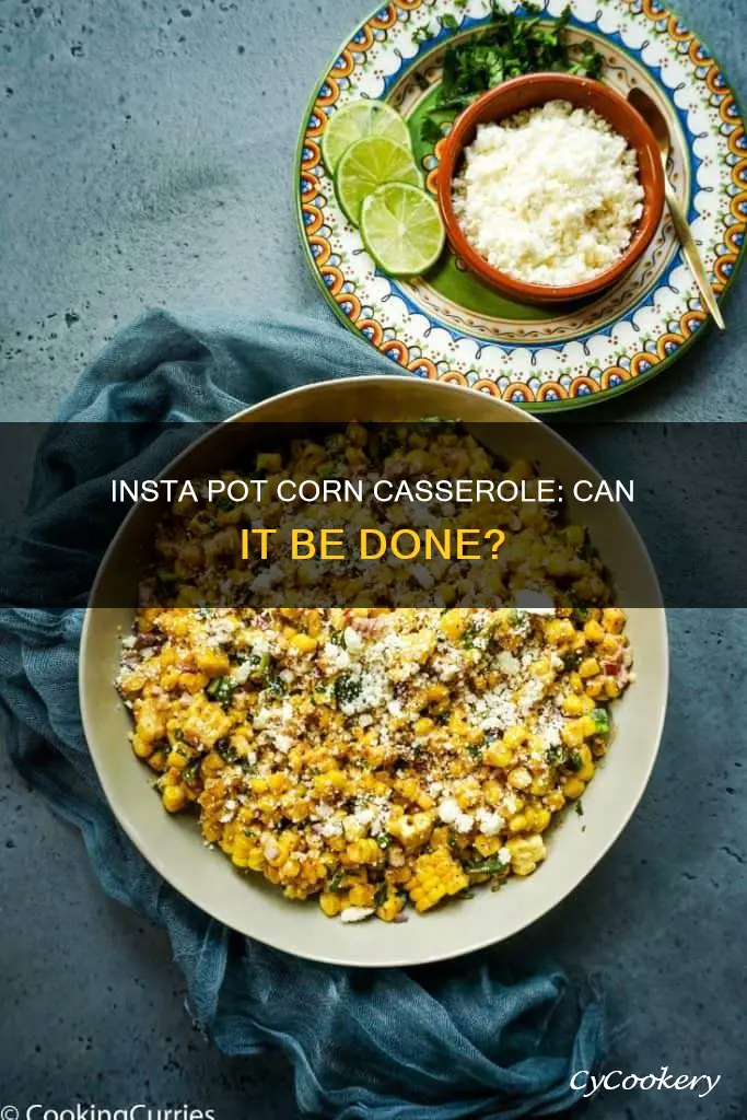 can I cook corn caserole in an insta pot pot