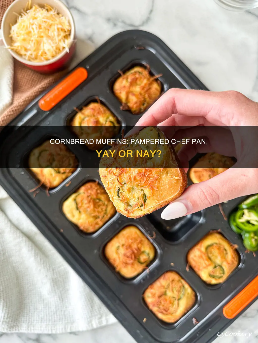 can I cook cornbread muffins in a pampered chef pan