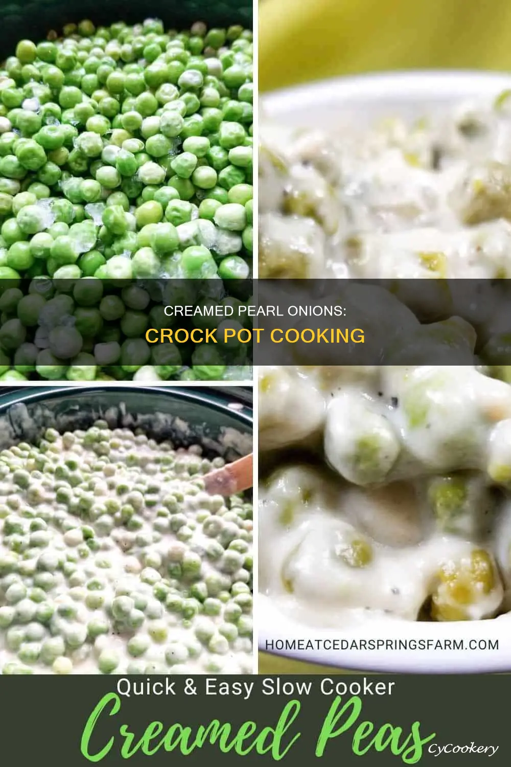 can I cook creamed pearl onions in a crock pot