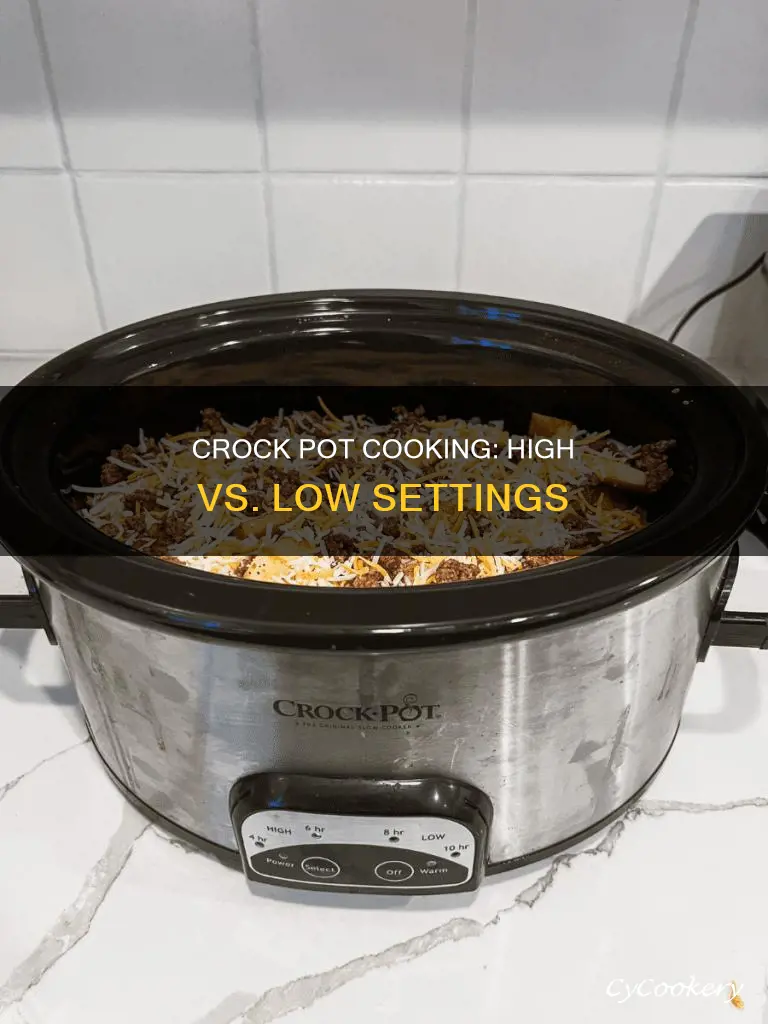 can I cook crock pot on high instead of low