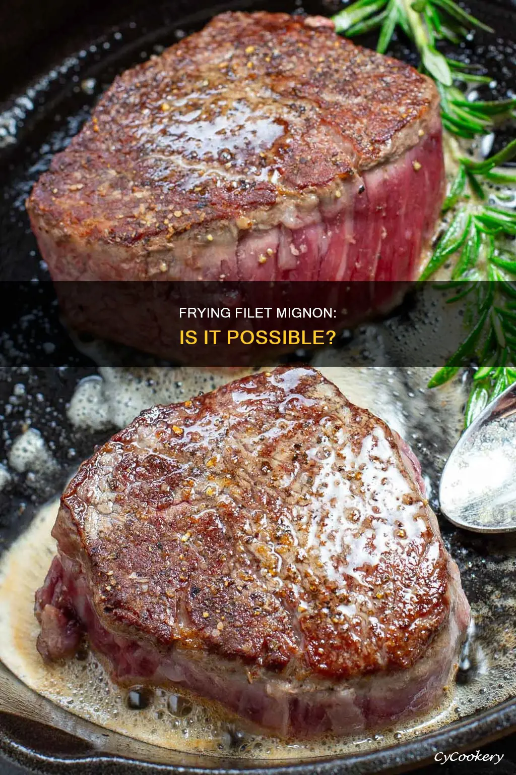 can I cook filet mignon in a frying pan