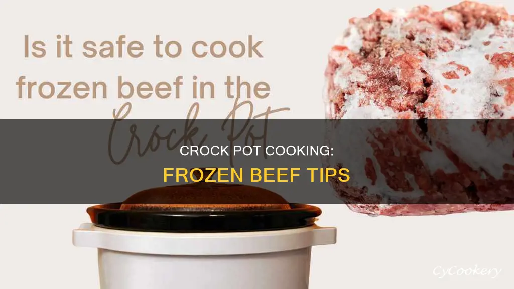 can I cook frozen beef tips in crock pot