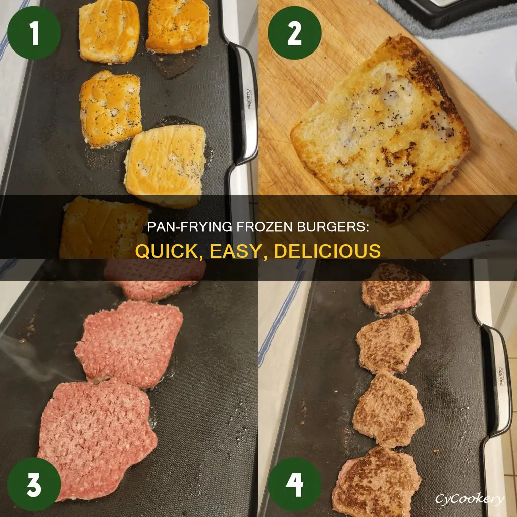can I cook frozen burgers in a pan