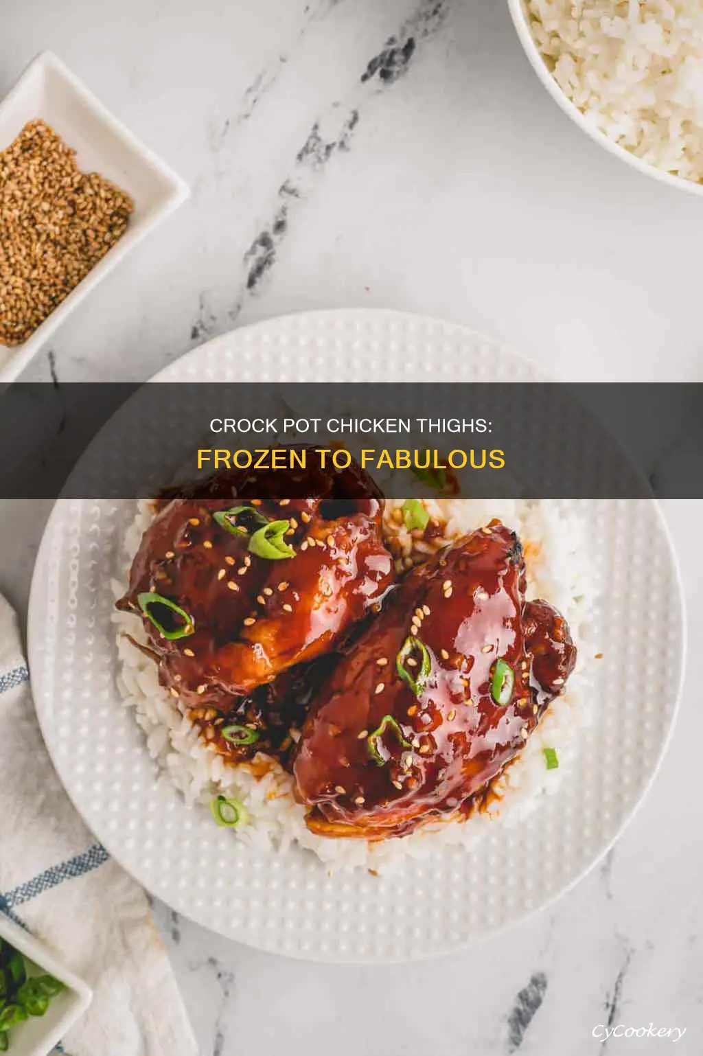 can I cook frozen chicken thighs in a crock pot