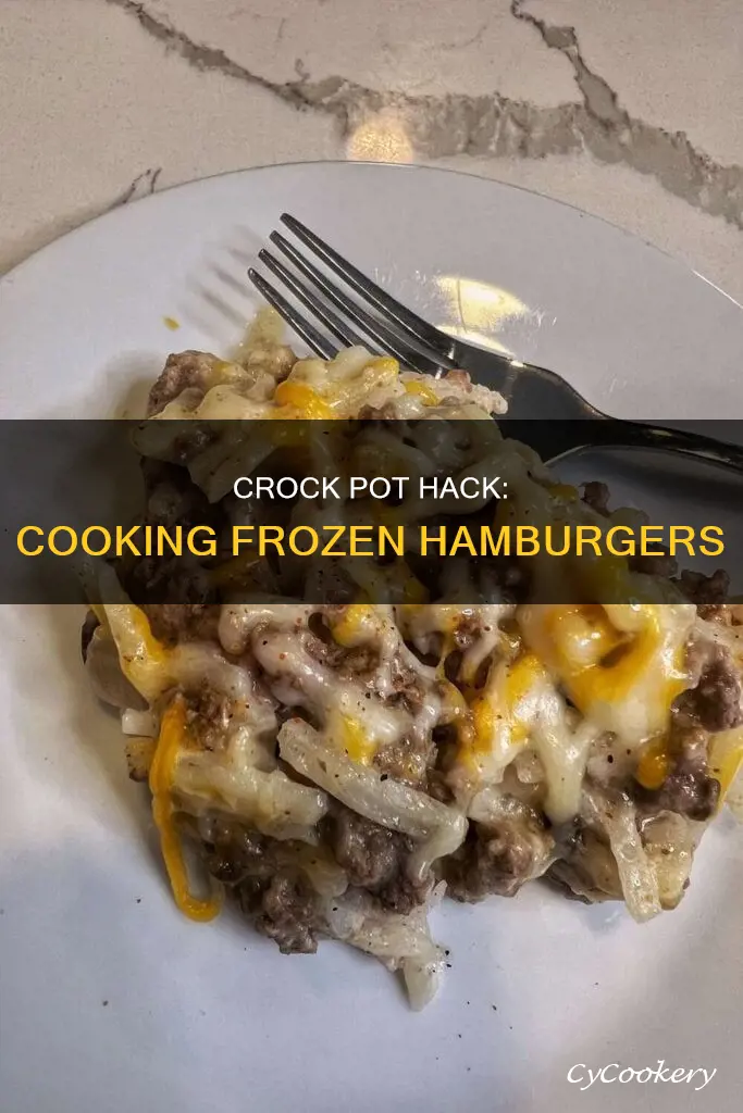 can I cook frozen hamburger in a crock pot