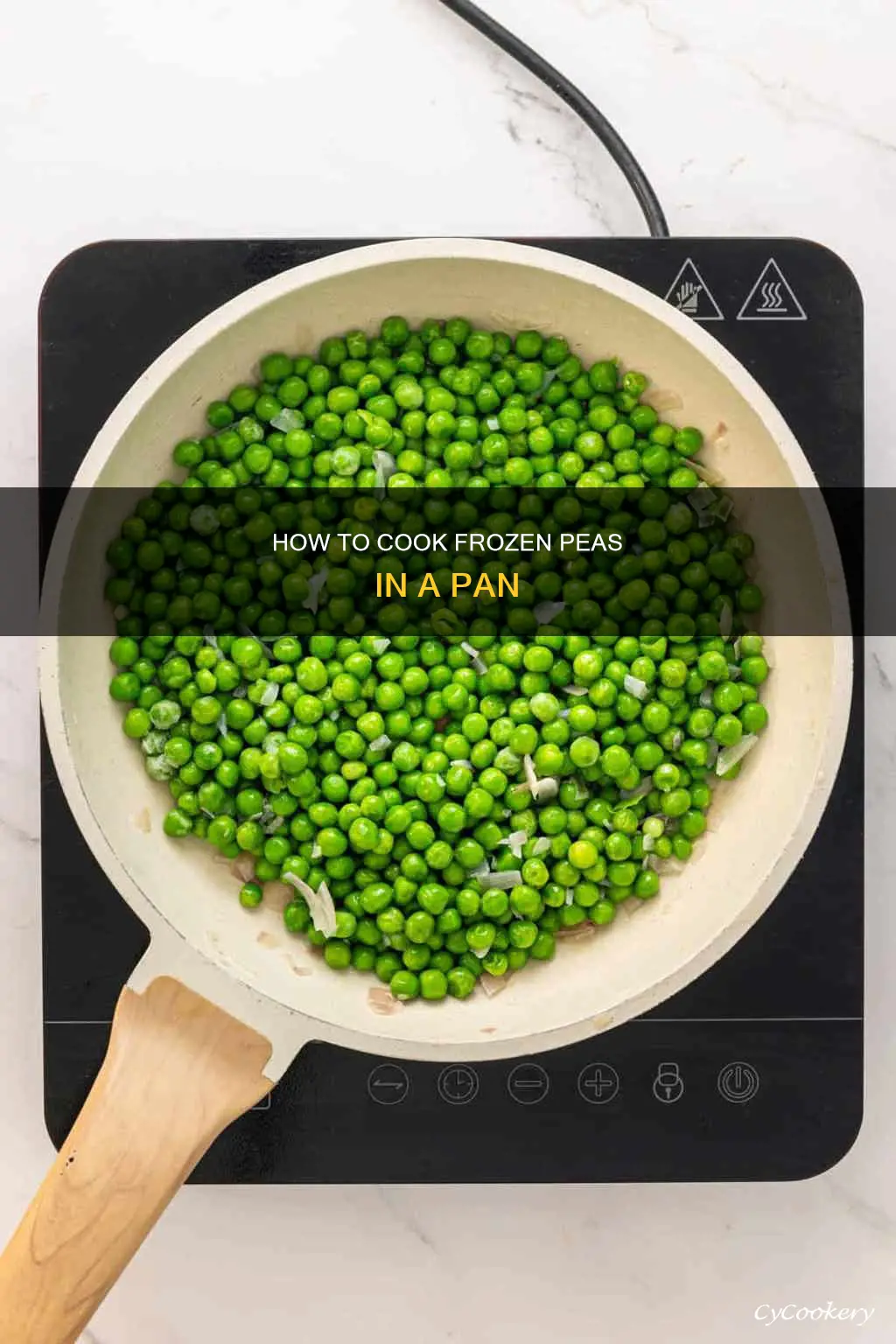 can I cook frozen peas in a pan