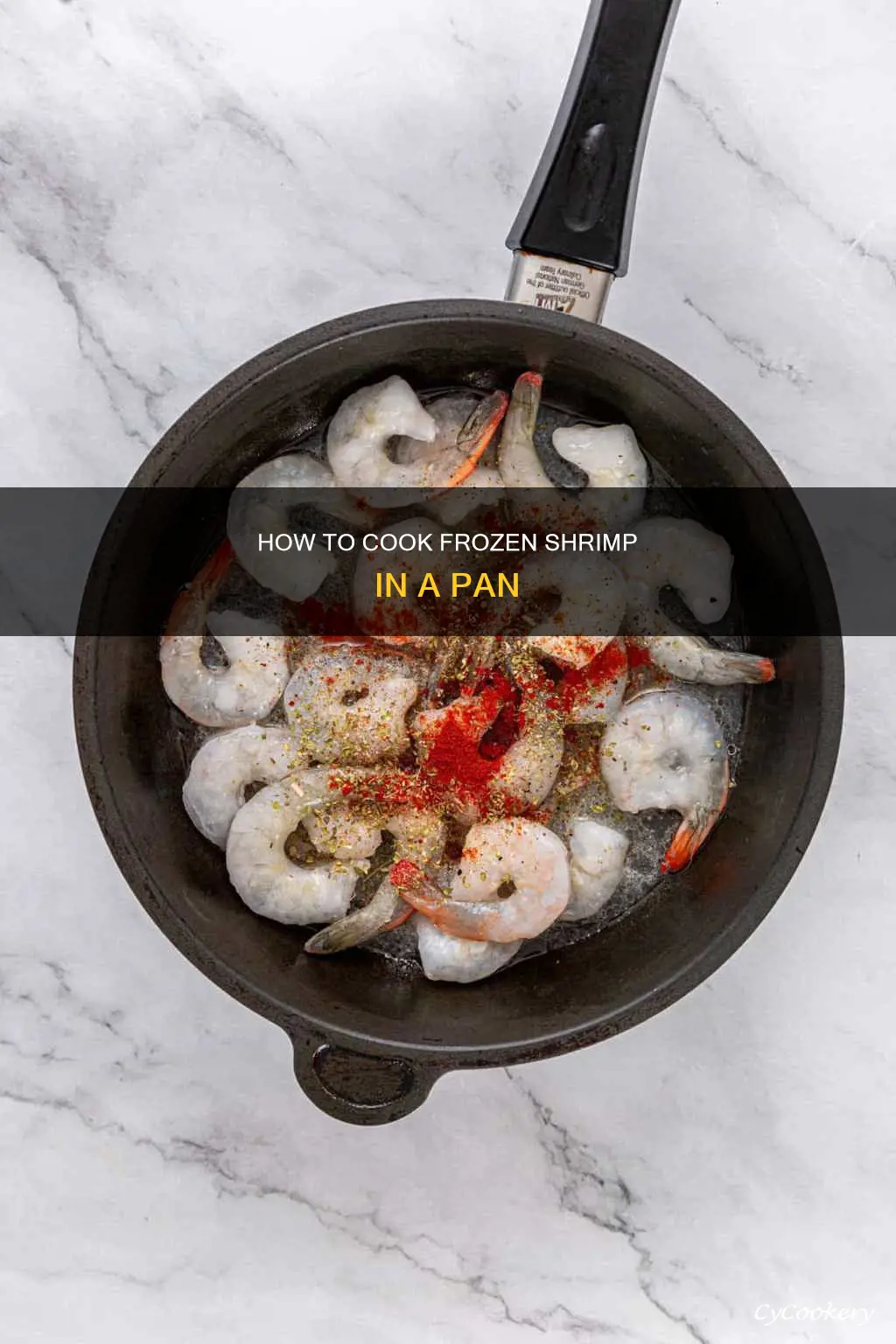 can I cook frozen shrimp in a pan