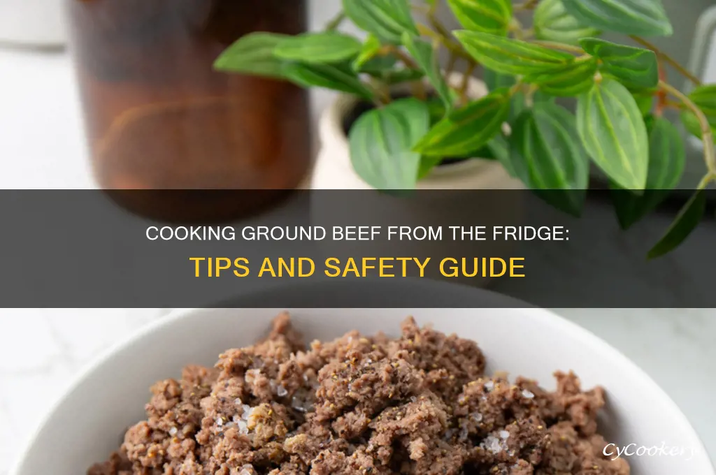 can i cook ground beef from refrigerator