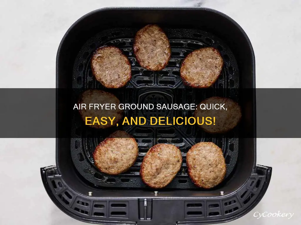 can i cook ground sausage in an air fryer