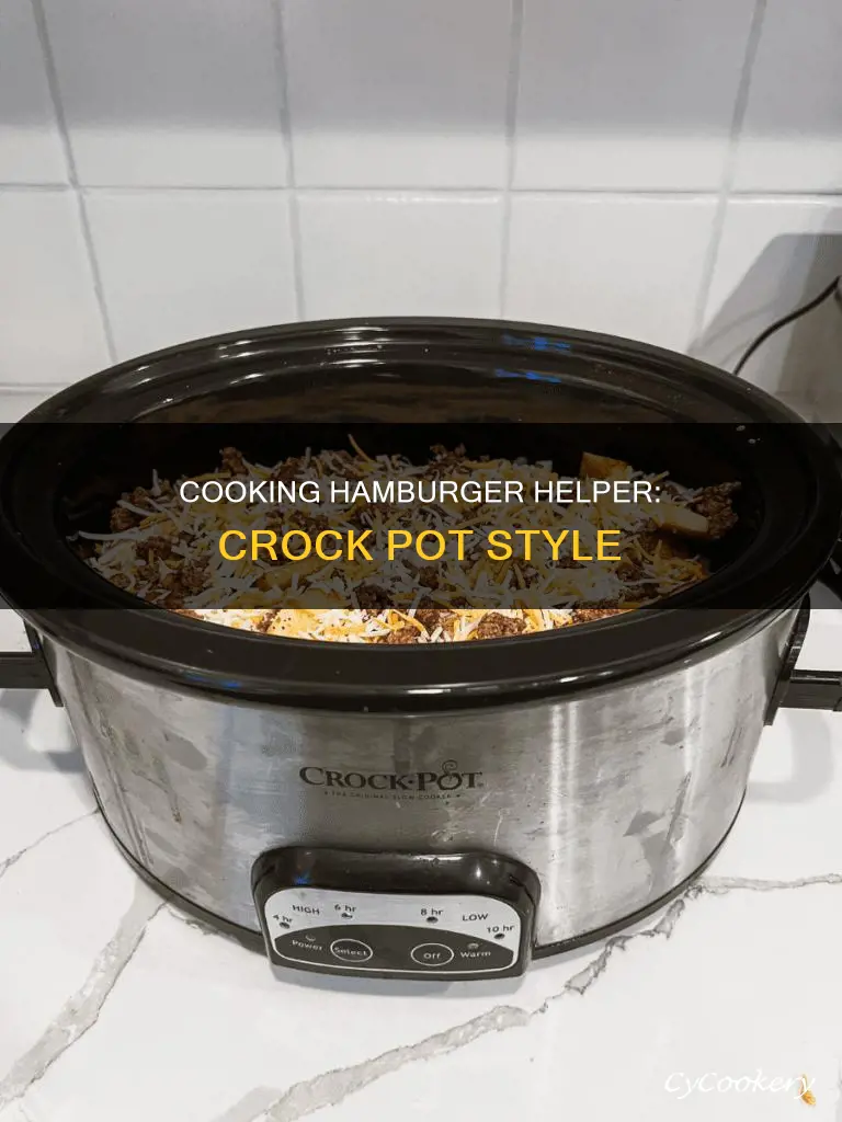 can I cook hamburger helper in a crock pot