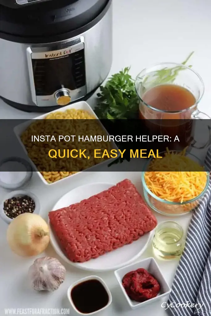 can I cook hamburger helper in a insta pot