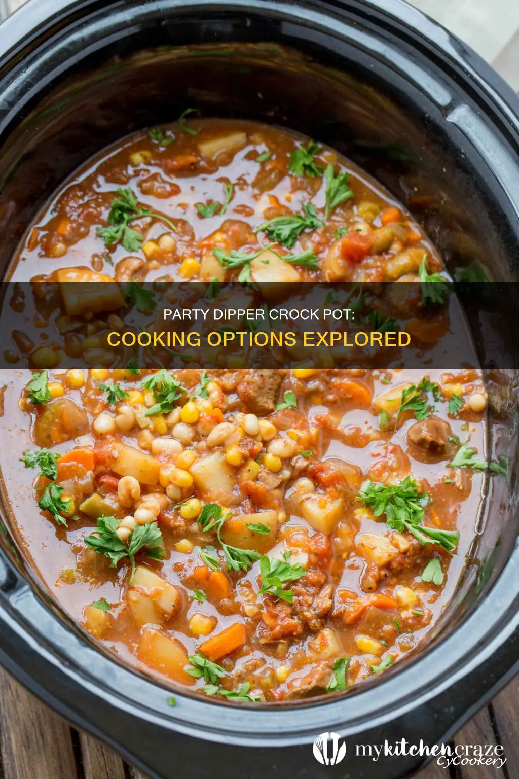 can I cook in the party dipper crock pot