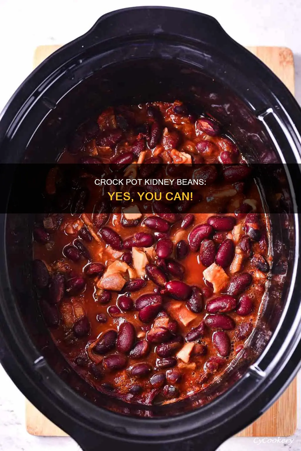 can I cook kidney beans in a crock pot
