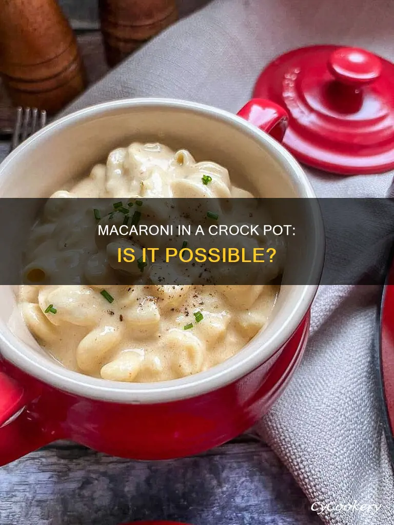 can I cook macaroni in a crock pot