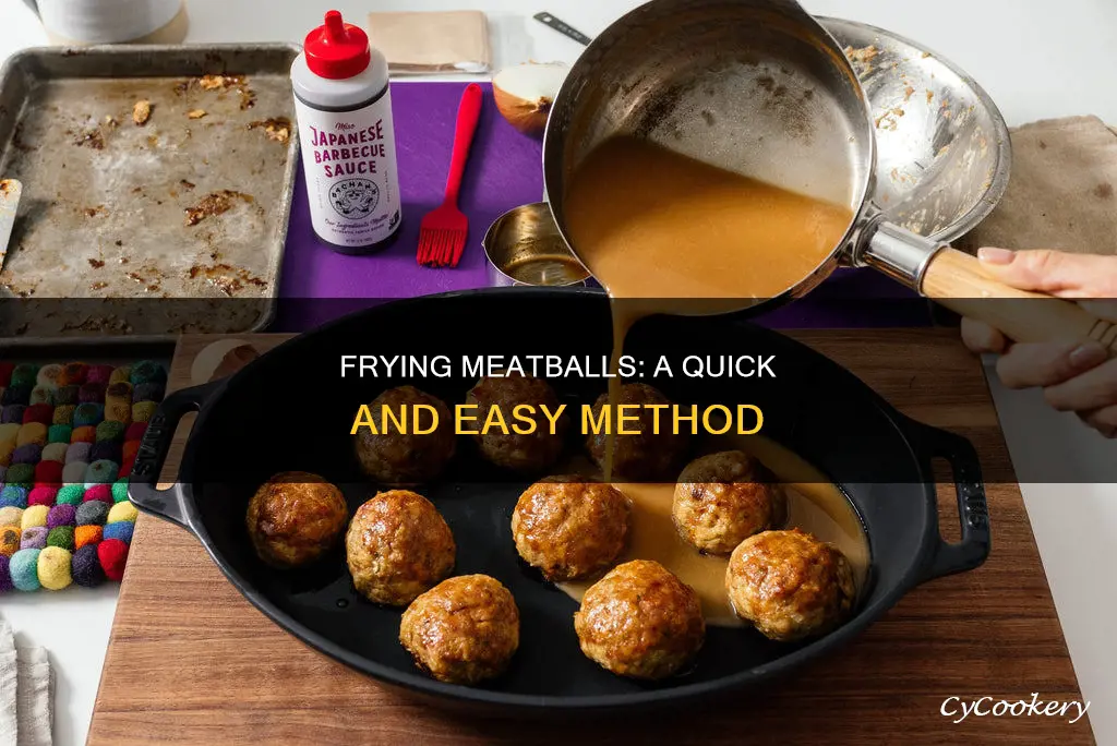 can I cook meatballs in a frying pan