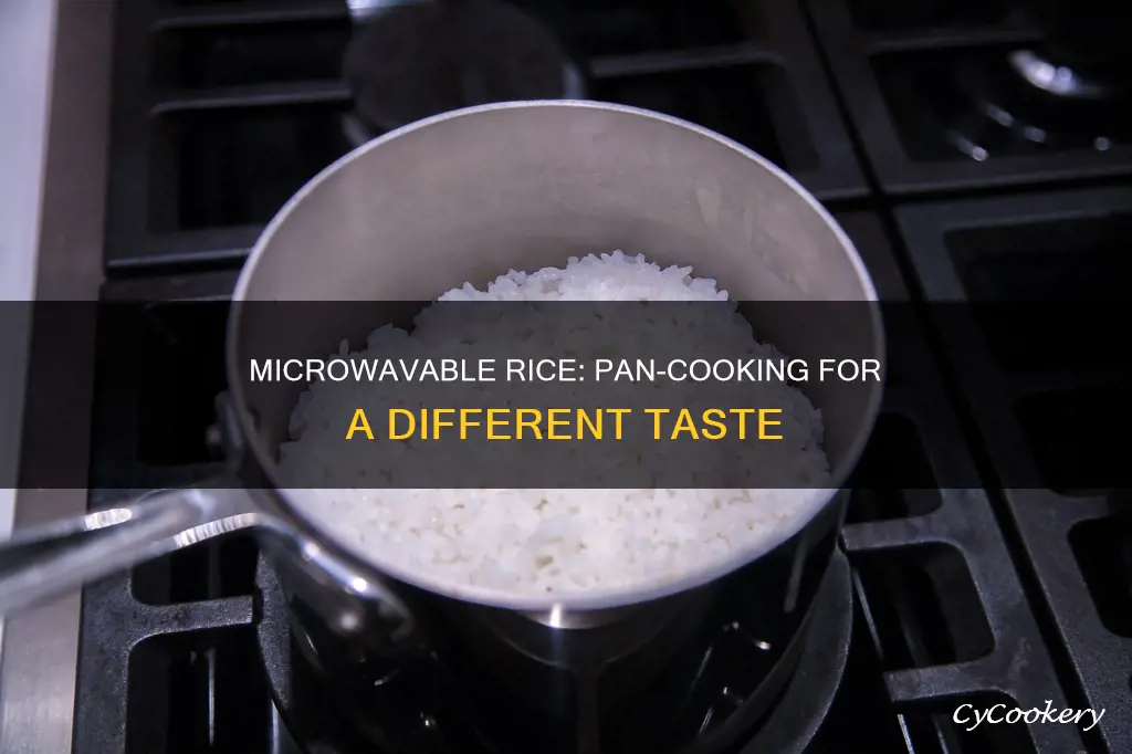 can I cook microwave rice in a pan
