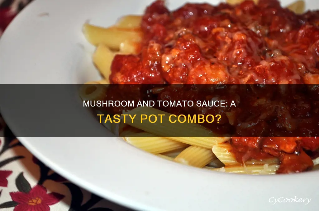 can I cook mushrooms in pot with tomato sauce