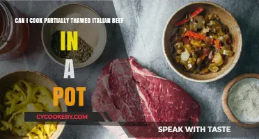 How to Cook Partially Thawed Italian Beef in a Pot