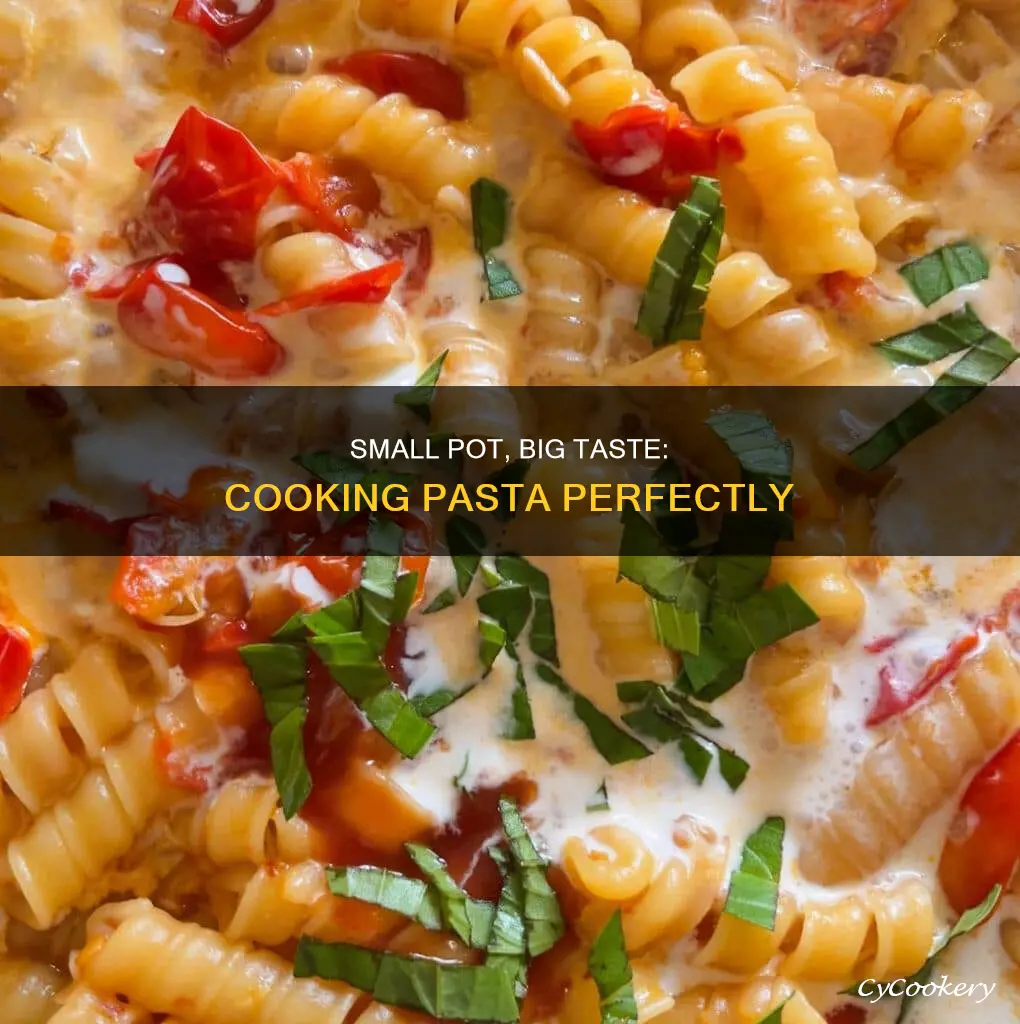 can I cook pasta in a small pot