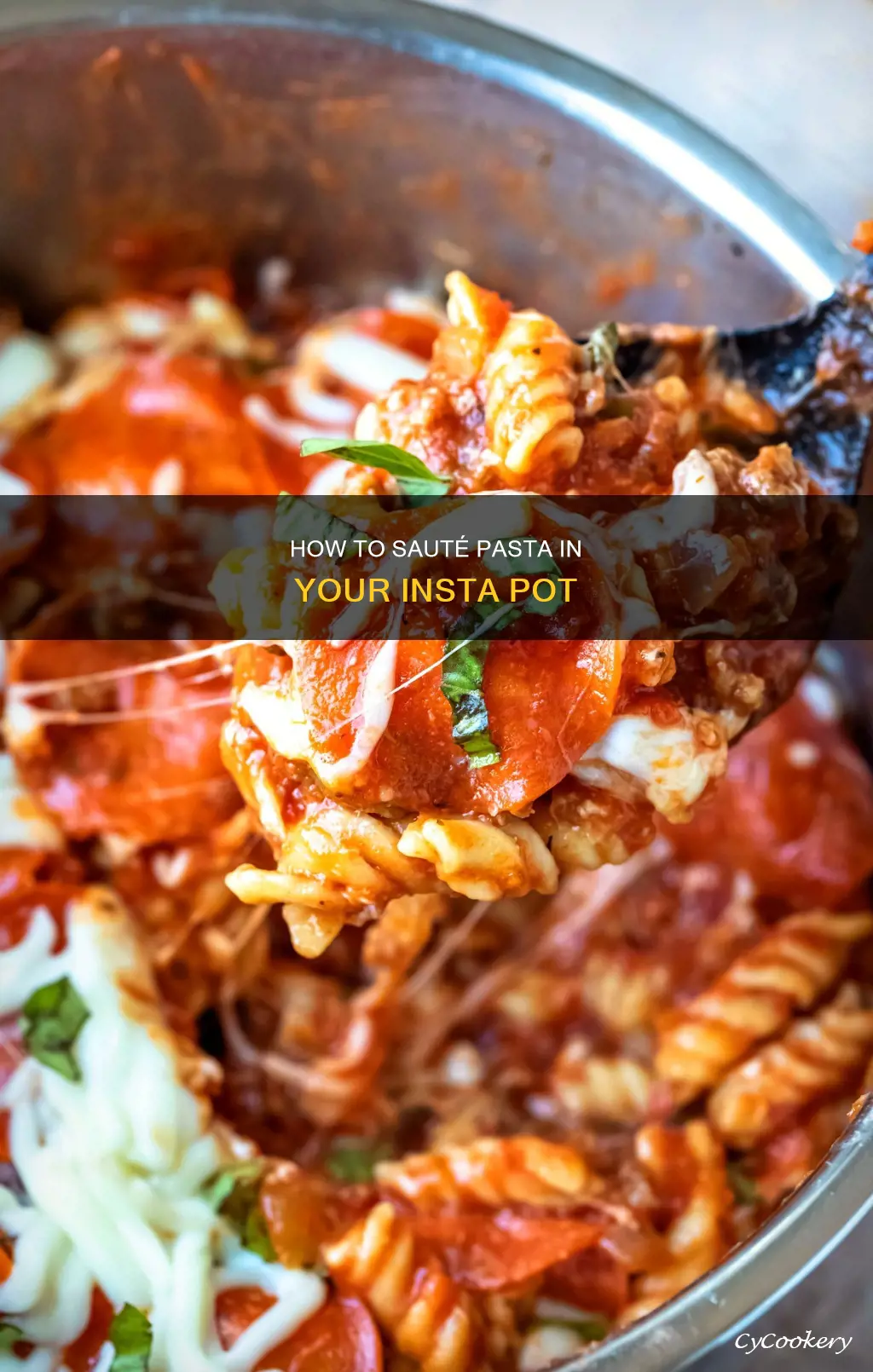 can I cook pasta on saute in the insta pot