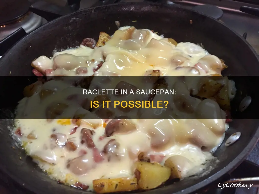 can I cook raclete in a sauce pan