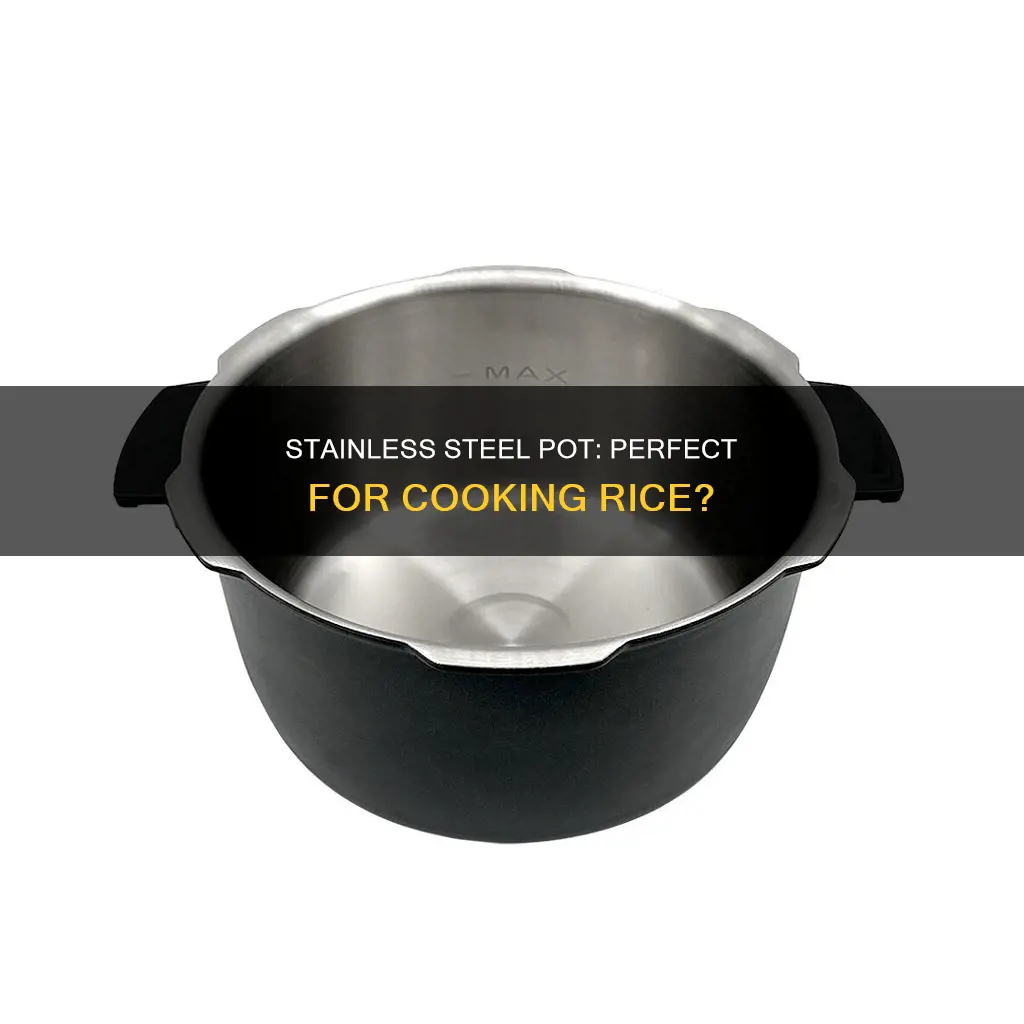 can I cook rice in a stainless steel pot