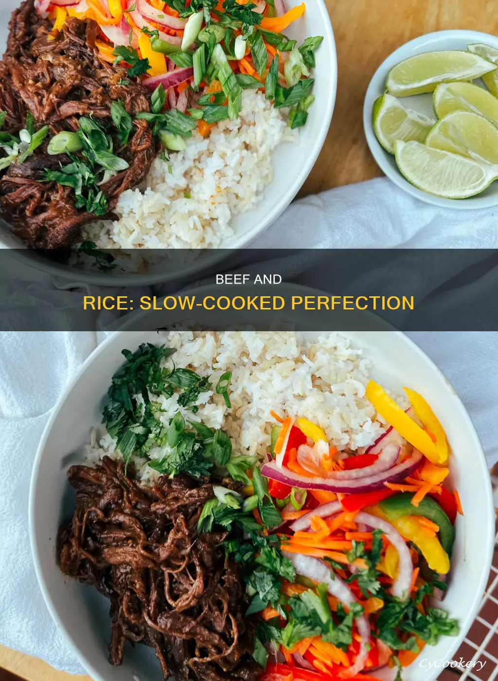 can I cook rice with beef in the crock pot