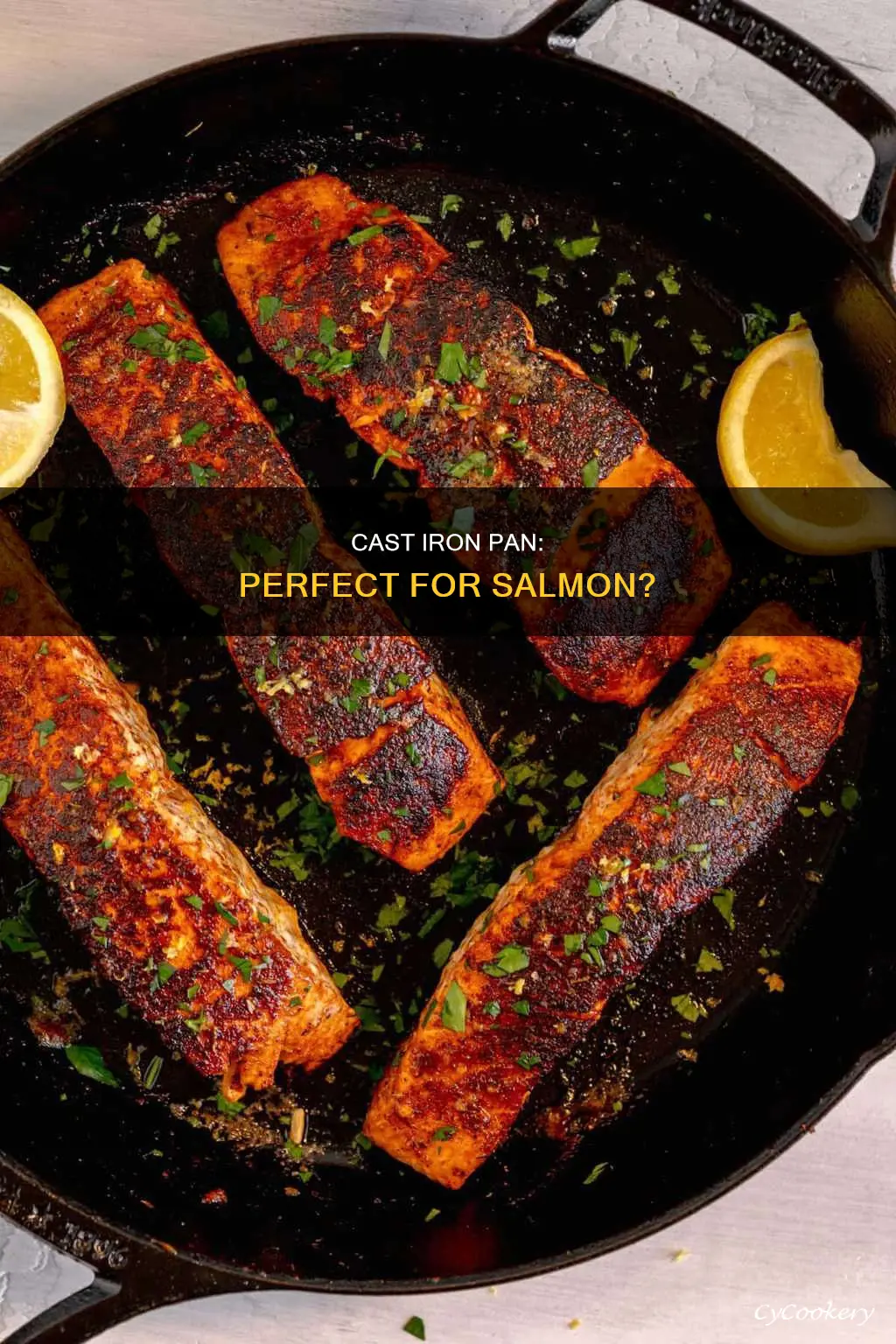 can I cook salmon in a cast iron pan