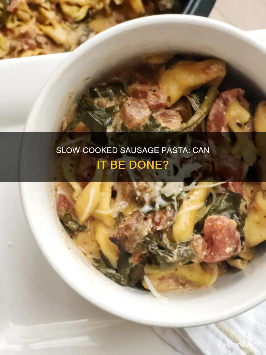 can I cook sausage in pasta sauce in crock pot