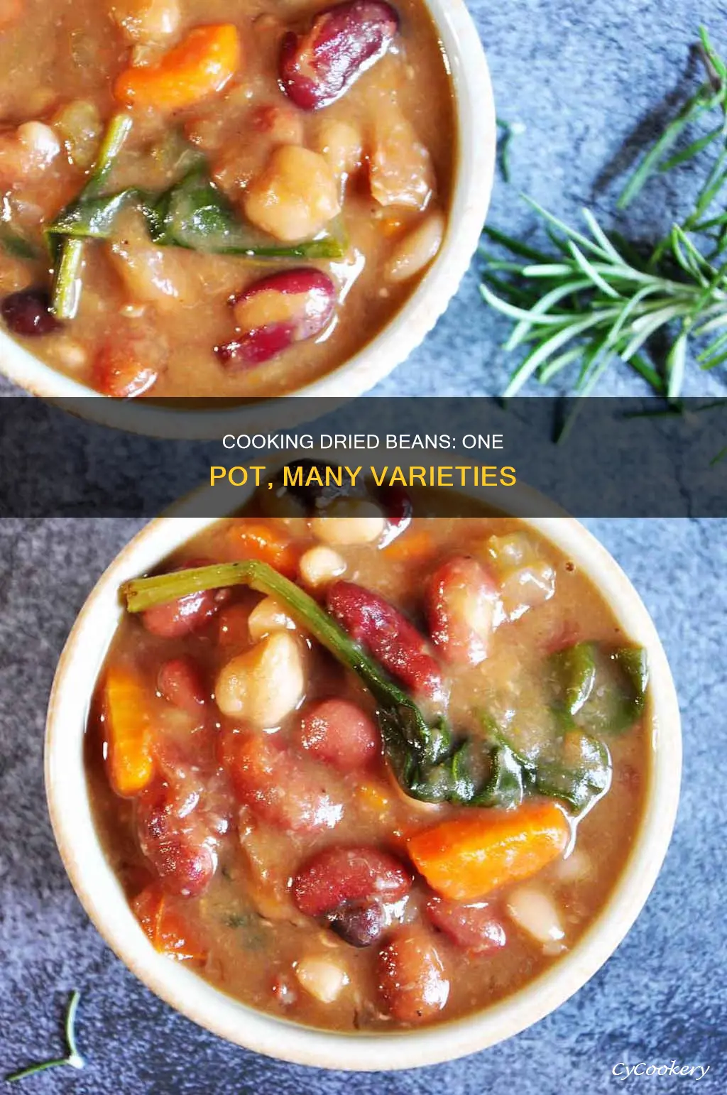 can I cook several dried beans in one pot