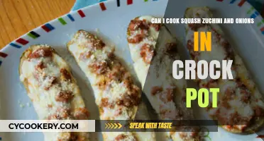 Cooking Squash, Zucchini, and Onions in a Crock Pot