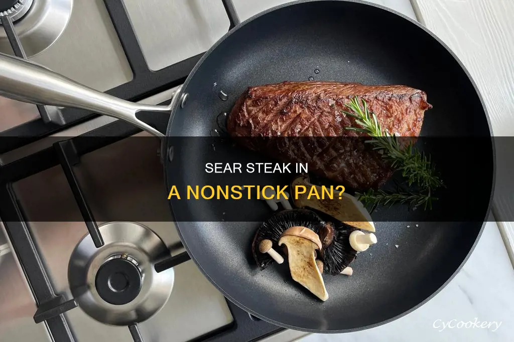 can I cook steak in a nonstick pan