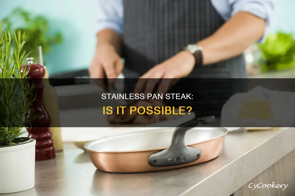 can I cook steak in a stainless pan