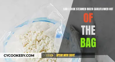 Steaming Cauliflower Rice: Bag-to-Pot?