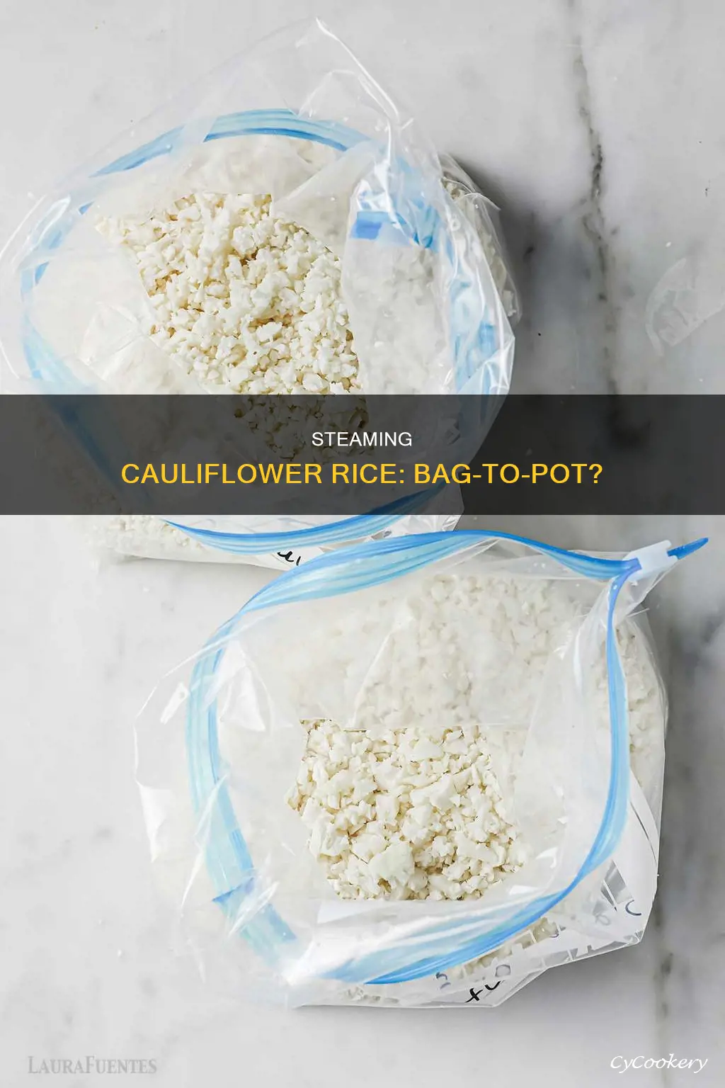 can i cook steamed riced cauliflower out of the bag