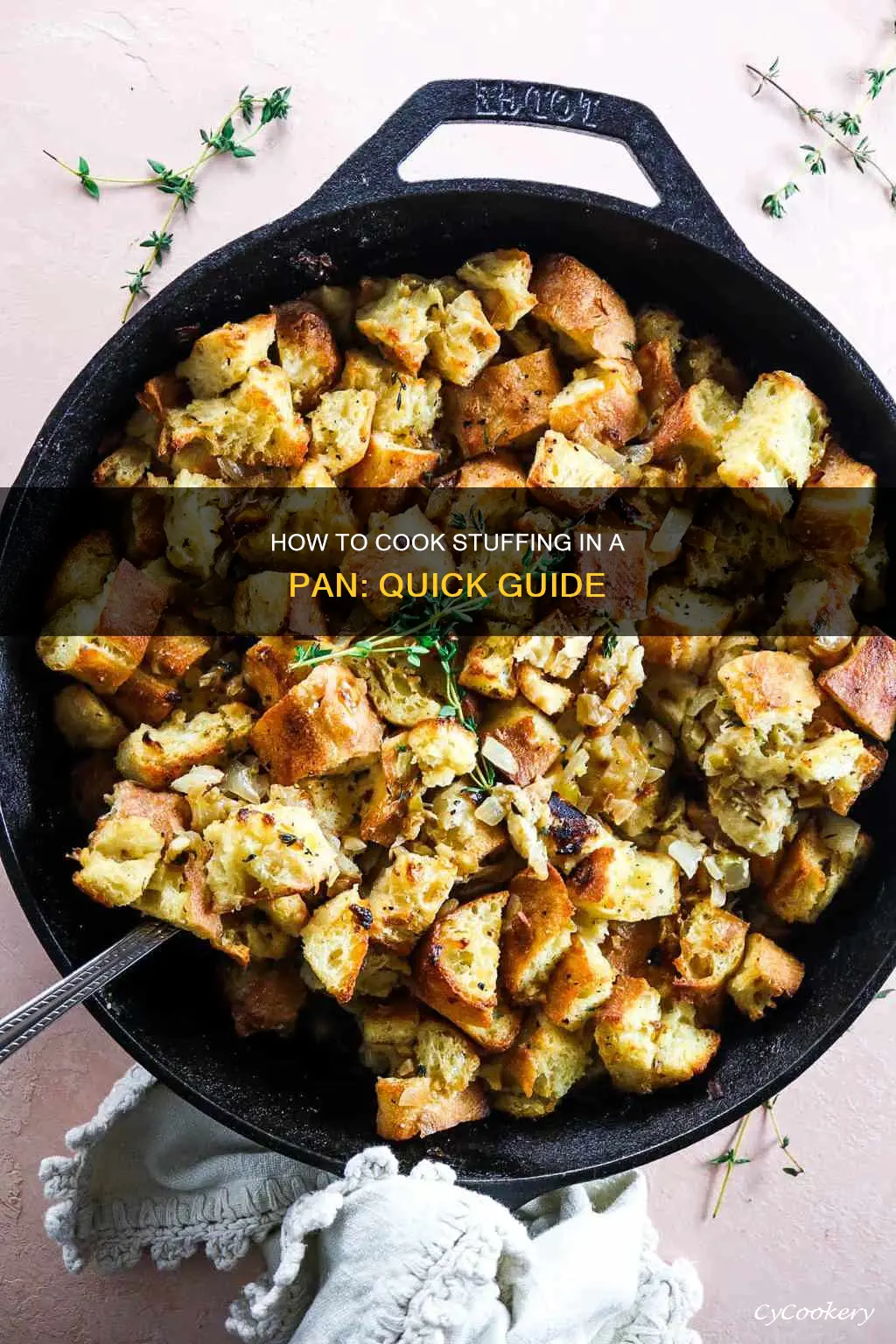 can I cook stuffing in a pan