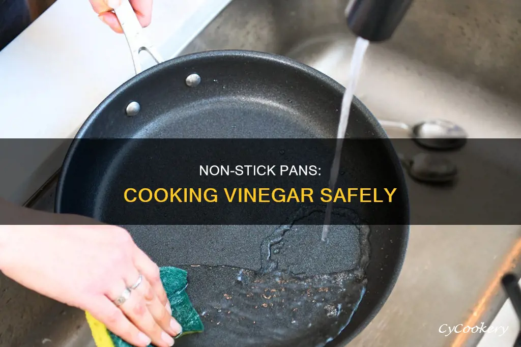 can I cook vinegar in non stick pan
