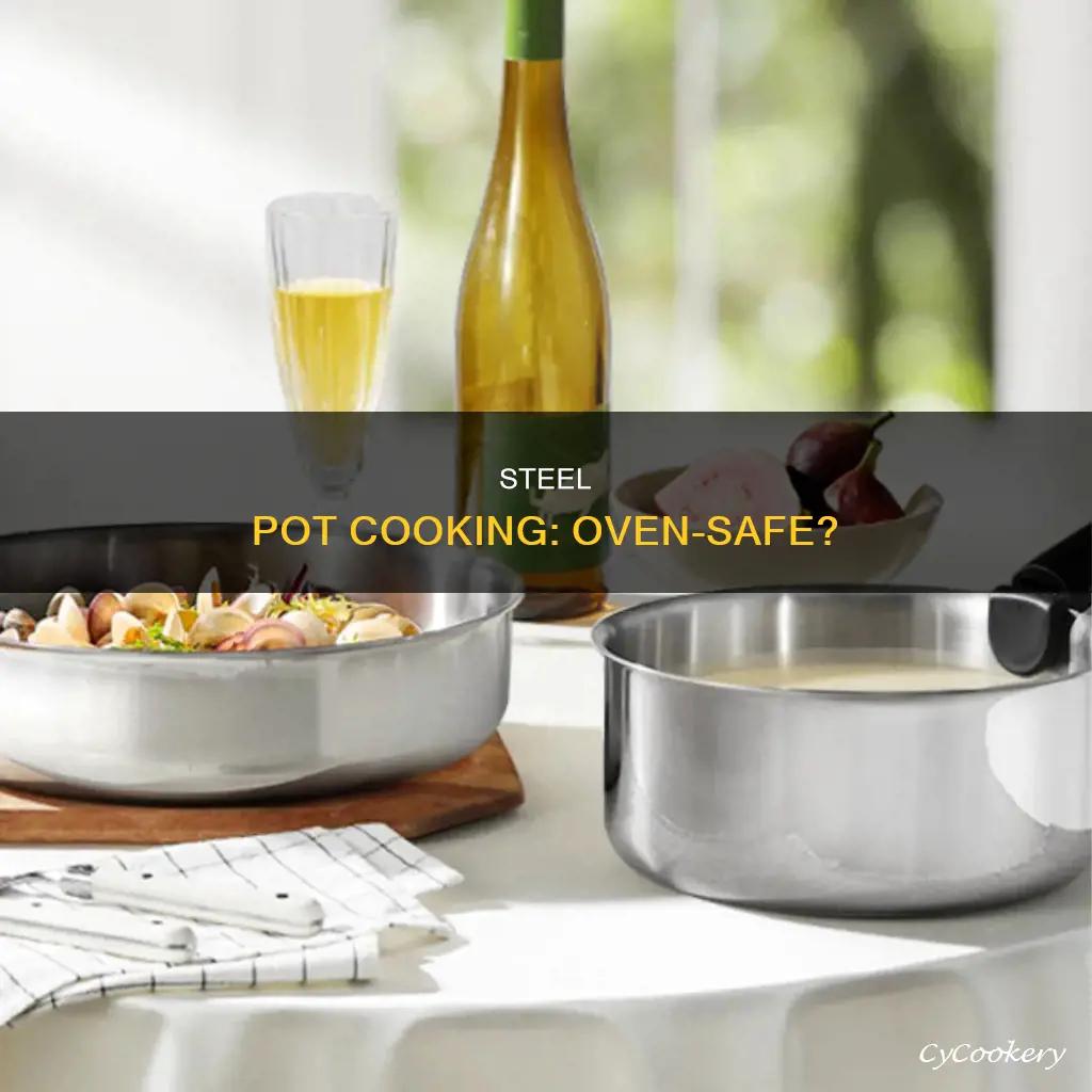 can I cook with a steel pot in the oven