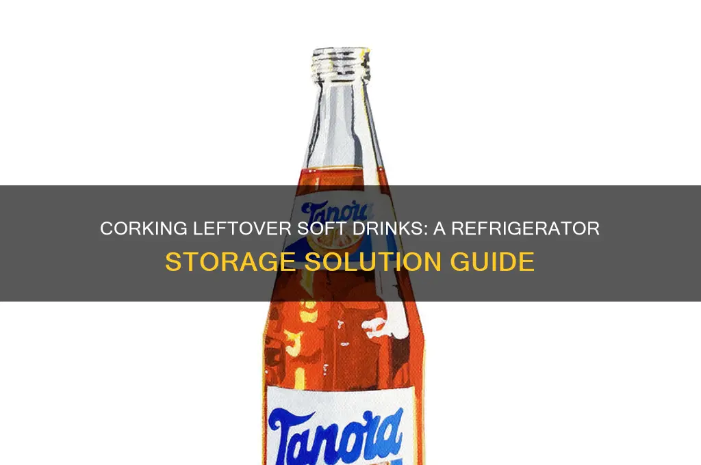 can i cork left over soft drink in the refrigerator