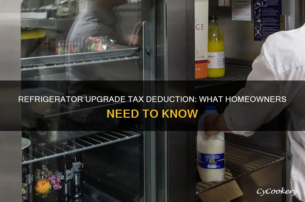 can i deduct refrigerator upgrade